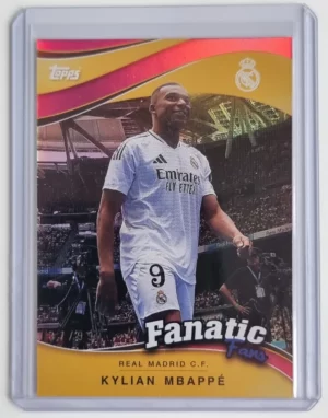 2024-25 Topps Real Madrid CF Fan Set Fanatic Fans #FF4 Kylian Mbappe Pink /99