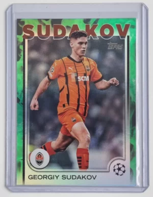 2024-25 Topps UEFA Club Competitions Green Foilboard #119 Georgiy Sudakov