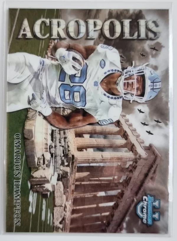 2024 Bowman Chrome University Acropolis #A7 Omarion Hampton