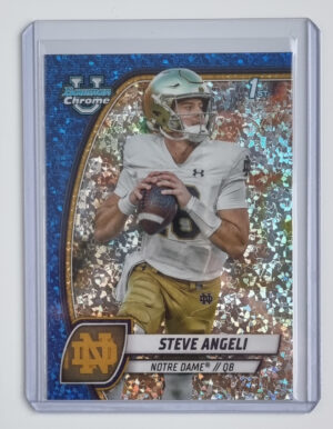 2024 Bowman Chrome University Blue Mini Diamond Refractors #167 Steve Angeli