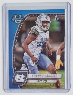 2024 Bowman Chrome University Blue Refractors #46 Conner Harrell