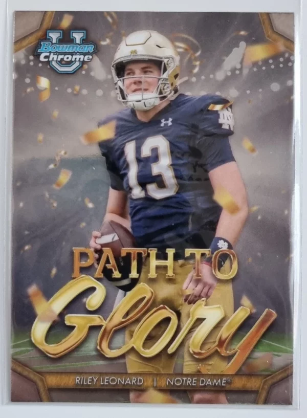 2024 Bowman Chrome University Path to Glory #PG4 Riley Leonard