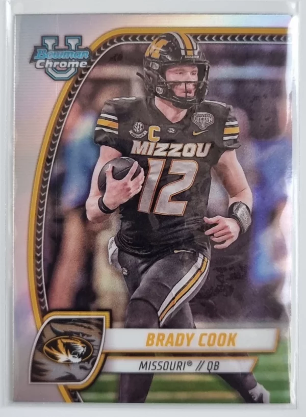 2024 Bowman Chrome University Refractors #1 Brady Cook