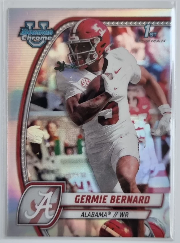 2024 Bowman Chrome University Refractors #156 Germie Bernard