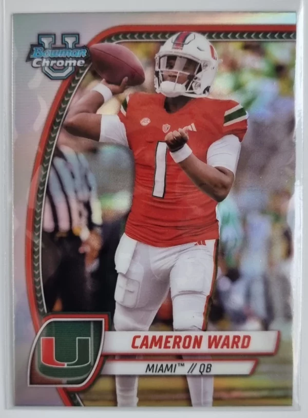 2024 Bowman Chrome University Refractors #38 Cameron Ward