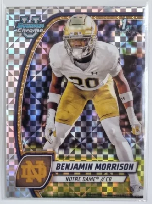 2024 Bowman Chrome University X-Fractors #20 Benjamin Morrison