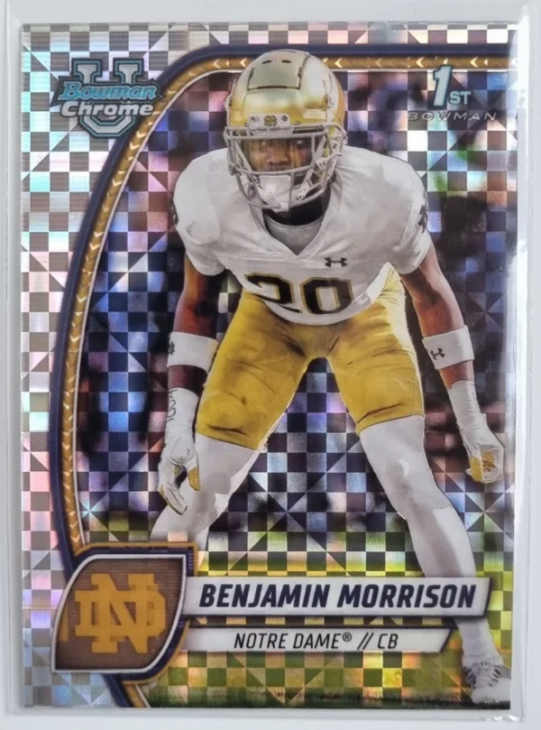 2024 Bowman Chrome University X-Fractors #20 Benjamin Morrison