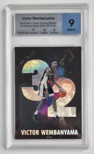 2024 SlamDeck Team France Basket Collection Onyx Victor Wembanyama /300