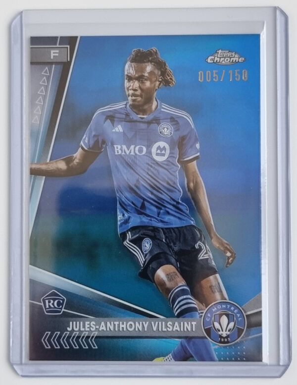 2024 Topps Chrome MLS Blue Refractors #112 Jules-Anthony Vilsaint