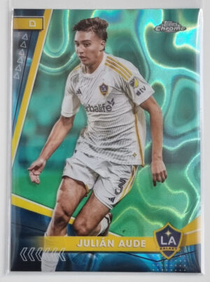 2024 Topps Chrome MLS Neon Green Lava Refractors #29 Julian Aude