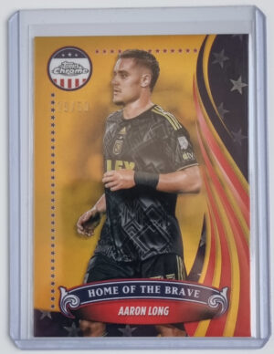 2024 Topps Chrome MLS The Brave Gold Refractors #BR11 Aaron Long
