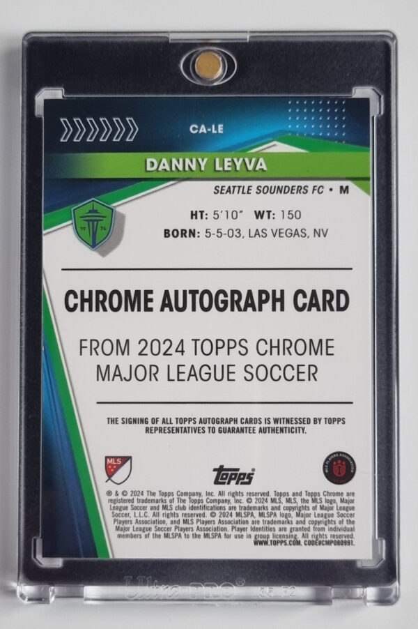 2024 Topps MLS Chrome #CALE Danny Leyva – Image 2