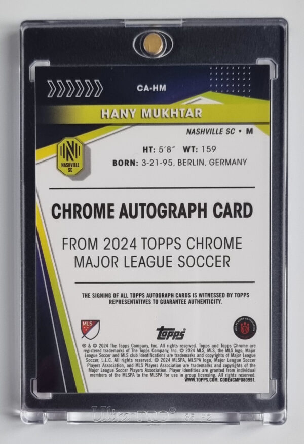 2024 Topps MLS Chrome #CAHM Hany Mukhtar – Image 2
