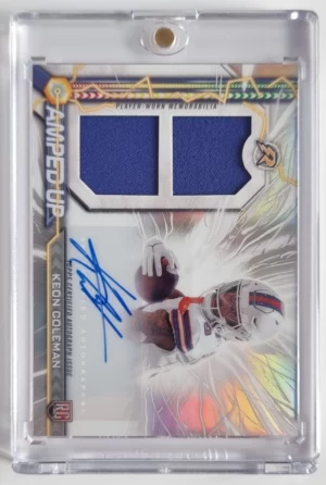 2024 Topps Resurgence Amped Up Rookie Patch Autographs #AUKC Keon Coleman