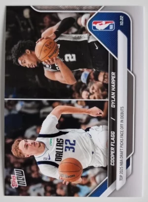 2025-26 NBA Topps Now #8 Cooper Flagg/Dylan Harper