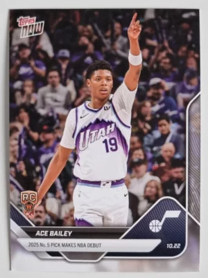 2025-26 NBA Topps Now #9 Ace Bailey