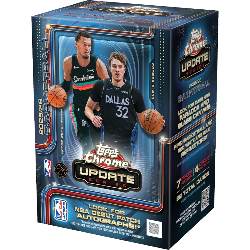 2025-26 Topps Chrome Updates Basketball – Value Box (précommande)