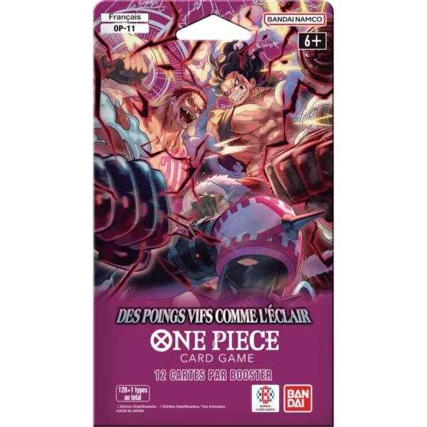 2025 Bandai One Piece OP11 Des Poings vifs comme l'éclair Booster