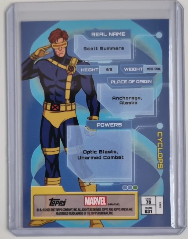 2025 Finest X-Men '97 Gold Refractors #78 Cyclops R – Image 2