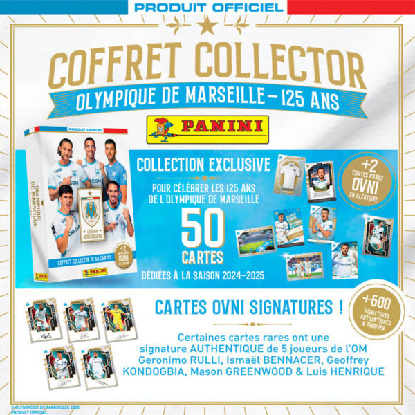 2025 Panini Coffret Collector Olympique de Marseille 125 ans – Image 3