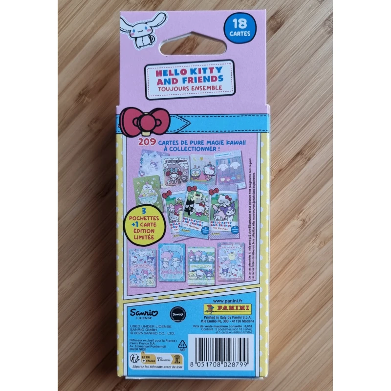 2025 Panini Hello Kitty and Friends TC Hanger Box + 1 Carte Edition Limitée – Image 8