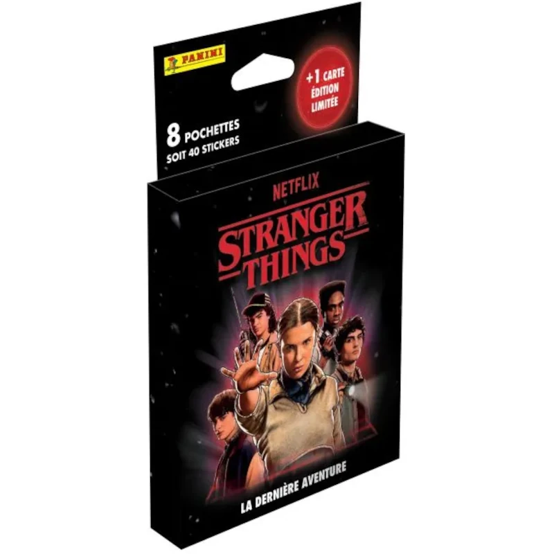 2025 Panini Stranger Things Stickers Hanger Box + 1 Carte Edition Limitée