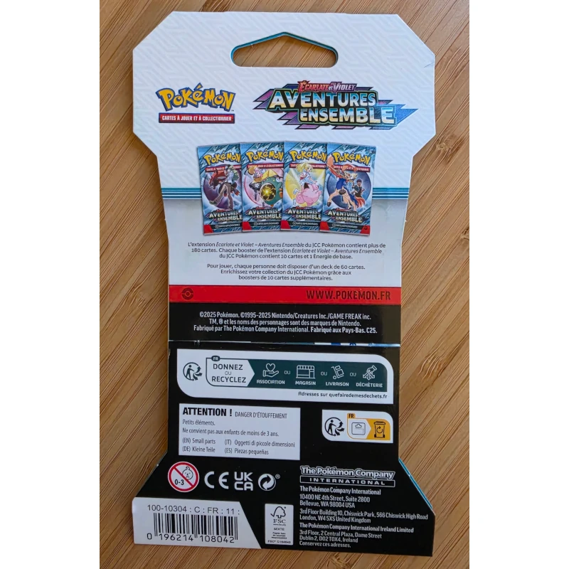 2025 Pokémon EV09 Aventures Ensemble – Sleeved Booster – Image 8