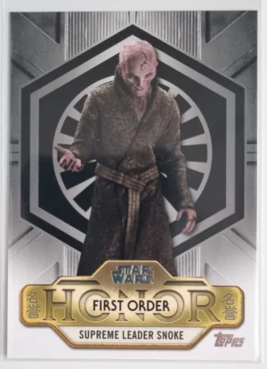 2025 Topps Star Wars Meiyo First Order Honor #FH10 Supreme Leader Snoke