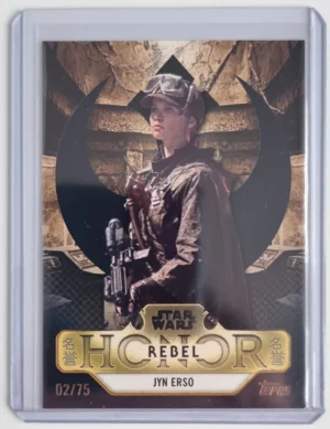 2025 Topps Star Wars Meiyo Rebel Honor Black Foil #RBH5 Jyn Erso