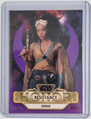 2025 Topps Star Wars Meiyo Resistance Honor Purple Foil #RSH5 Jannah