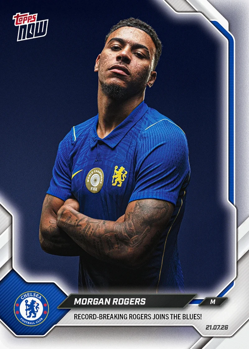 2026-27 Chelsea FC Topps NOW #1 Morgan Rogers – Image 3