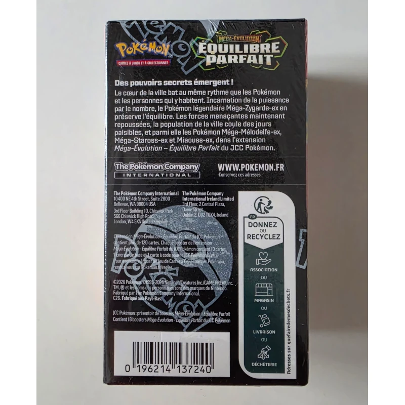 2026 Pokémon ME03 Équilibre Parfait – Display 18 Boosters – Image 11