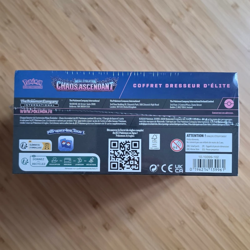2026 Pokémon ME04 Chaos Ascendant – Coffret Dresseur d’Élite (ETB) – Image 12