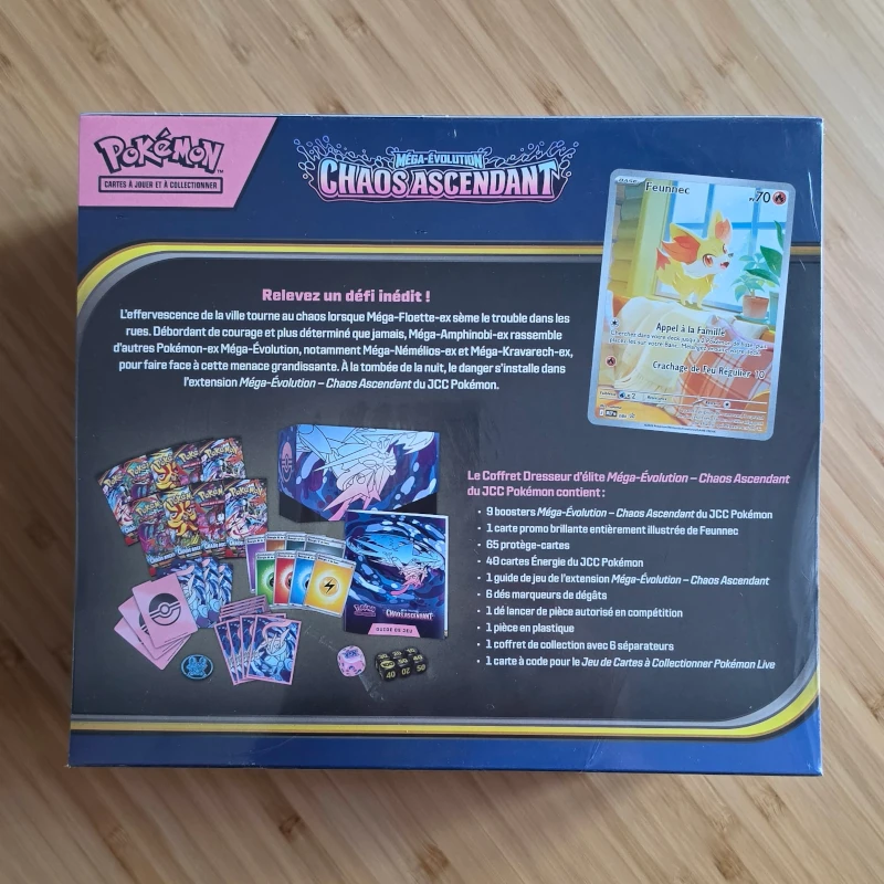2026 Pokémon ME04 Chaos Ascendant – Coffret Dresseur d’Élite (ETB) – Image 9