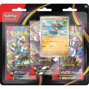 2026 Pokémon ME05 Nuit Noire – 3-Pack Blister