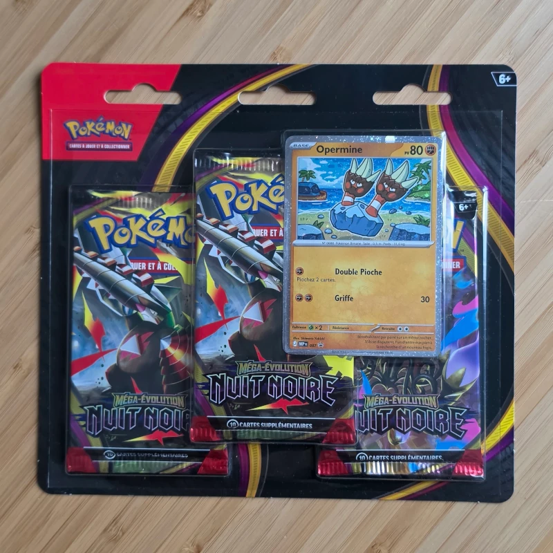 2026 Pokémon ME05 Nuit Noire – 3-Pack Blister – Image 4