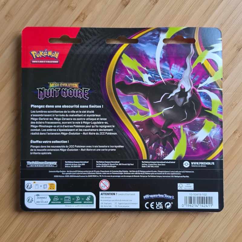 2026 Pokémon ME05 Nuit Noire – 3-Pack Blister – Image 5
