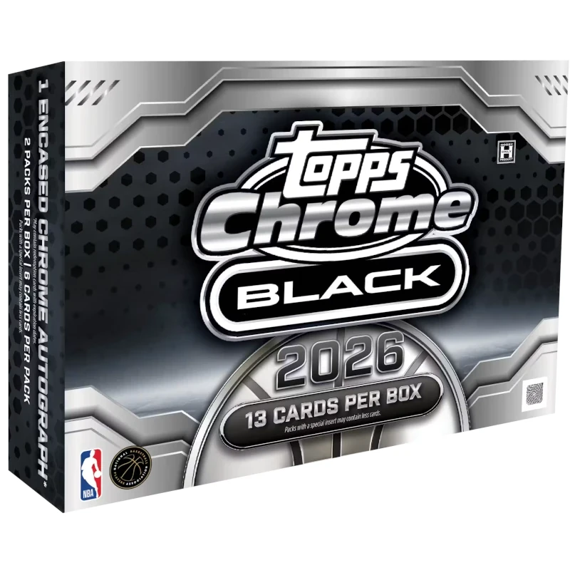 2026 Topps Chrome Black Basketball – Hobby Box (précommande)