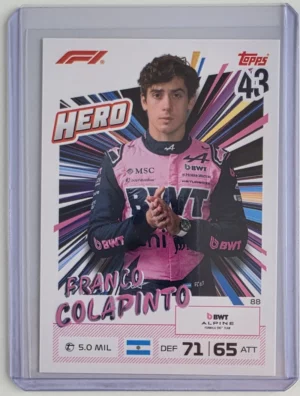 2026 Topps Formula 1 Turbo Attax Alpine #88 Franco Colapinto