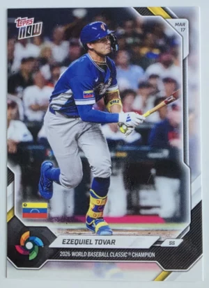 2026 Topps NOW World Baseball Classic Championship #VEC12 Ezequiel Tovar