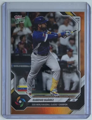 2026 Topps NOW World Baseball Classic Championship #VEC6 Eugenio Suárez – Orange Foil /25
