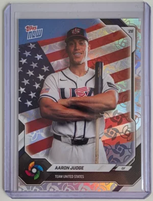 2026 Topps NOW World Baseball Classic #USA01 Aaron Judge – WBC Logo Parallel