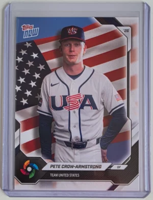 2026 Topps NOW World Baseball Classic #USA08 Pete Crow-Armstrong
