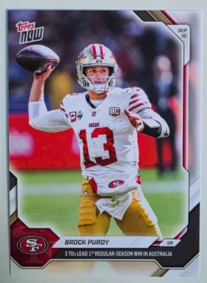 2026 NFL Topps NOW #4 Brock Purdy
