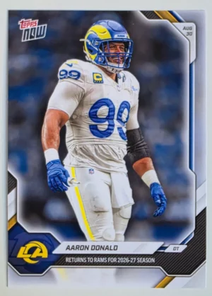 2026 NFL Topps NOW #OS05 Aaron Donald