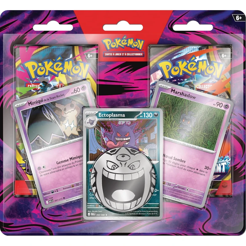 2026 Pokémon ME04 Chaos Ascendant & ME05 Nuit Noire – Ectoplasma 2-Pack Blister