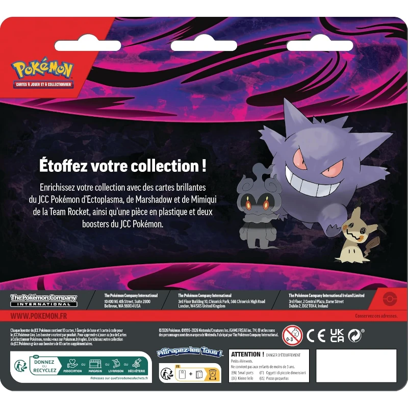 2026 Pokémon ME04 Chaos Ascendant & ME05 Nuit Noire – Ectoplasma 2-Pack Blister – Image 6