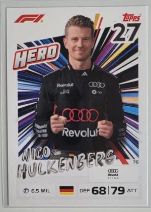 2026 Topps Formula 1 Turbo Attax Audi #76 Nico Hulkenberg