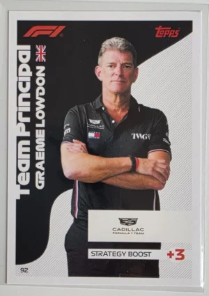 2026 Topps Formula 1 Turbo Attax Cadillac #92 Graeme Lowdon