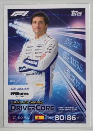 2026 Topps Formula 1 Turbo Attax DriverCore #163 Carlos Sainz